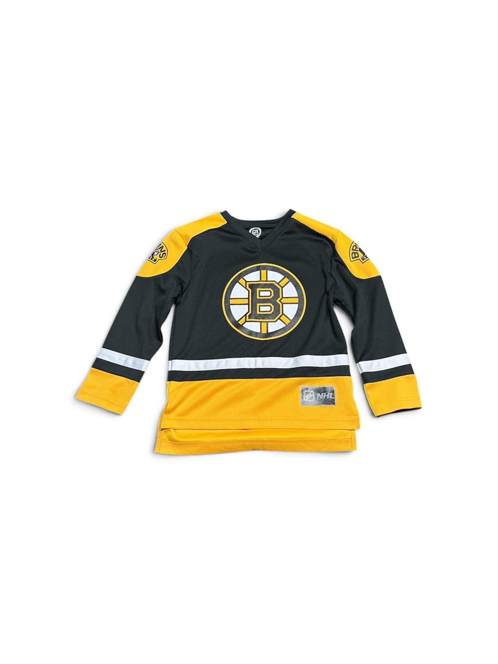 NHL Boston Bruins Kids Jersey in Black and Yellow